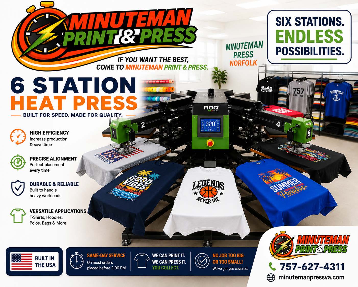 Custom T-Shirt Printing & Heat Press Services