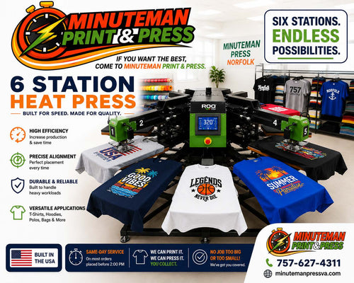Custom T-Shirt Printing & Heat Press Services